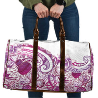 Aloha Hawaii Tapa Travel Bag Vibrant Fuchsia Hawaiian Ipu - Polynesian Pride