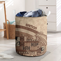 Samoa Mamanu Siapo Mocha Laundry Basket Tatau Malie