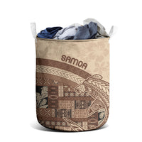 Samoa Mamanu Siapo Mocha Laundry Basket Tatau Malie