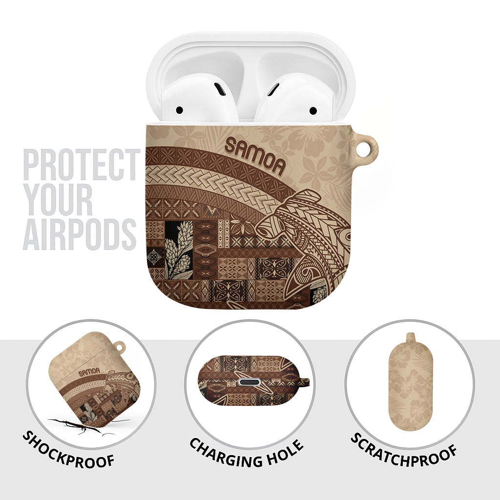 Samoa Mamanu Siapo Mocha AirPods Case Tatau Malie