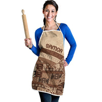 Samoa Mamanu Siapo Mocha Apron Tatau Malie