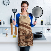 Samoa Mamanu Siapo Mocha Apron Tatau Malie