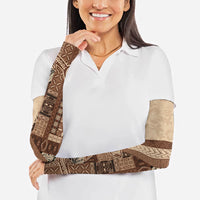 Samoa Mamanu Siapo Mocha Arm Sleeves Tatau Malie