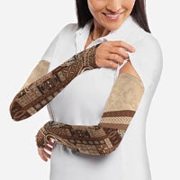 Samoa Mamanu Siapo Mocha Arm Sleeves Tatau Malie