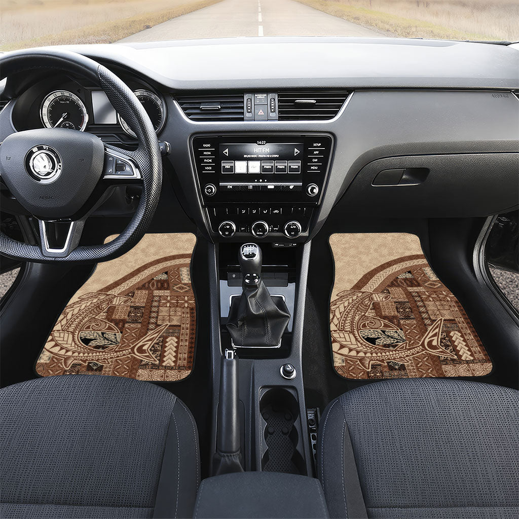Samoa Mamanu Siapo Mocha Car Mats Tatau Malie