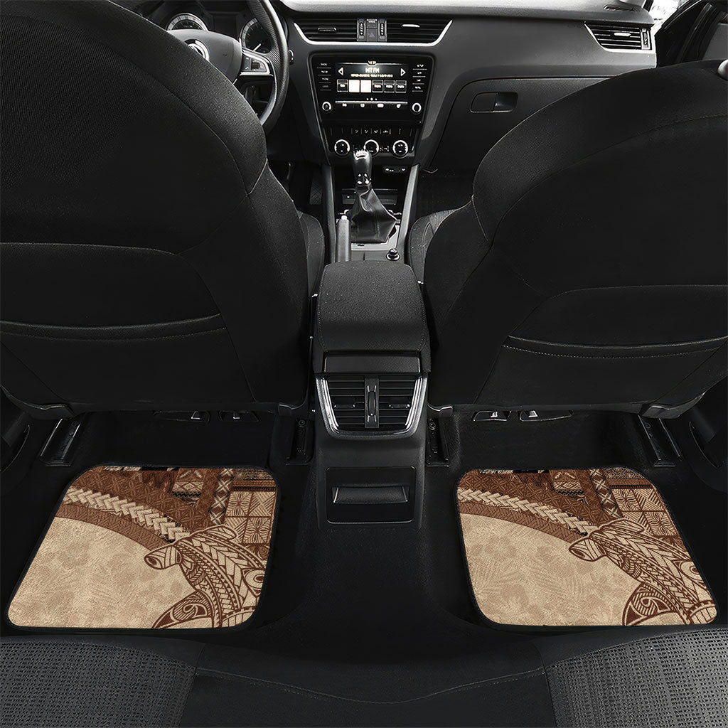 Samoa Mamanu Siapo Mocha Car Mats Tatau Malie