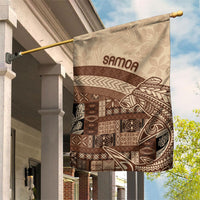 Samoa Mamanu Siapo Mocha Garden Flag Tatau Malie