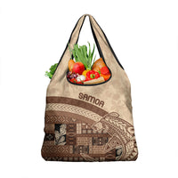 Samoa Mamanu Siapo Mocha Grocery Bag Tatau Malie