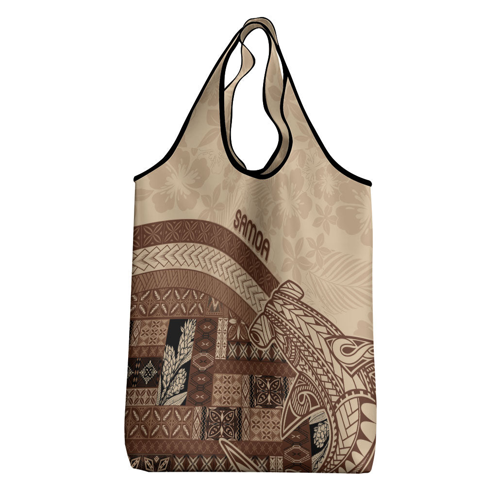 Samoa Mamanu Siapo Mocha Grocery Bag Tatau Malie