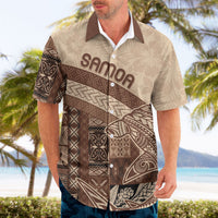 Samoa Mamanu Siapo Mocha Hawaiian Shirt Tatau Malie