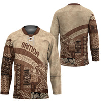 Samoa Mamanu Siapo Mocha Hockey Jersey Tatau Malie