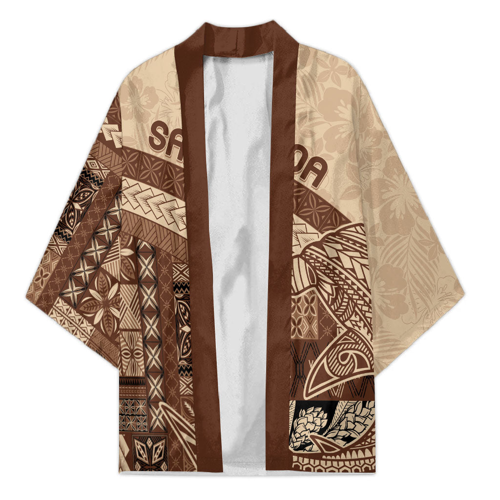 Samoa Mamanu Siapo Mocha Kimono Tatau Malie