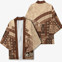 Samoa Mamanu Siapo Mocha Kimono Tatau Malie