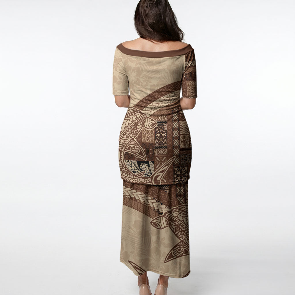 Samoa Mamanu Siapo Mocha Puletasi Tatau Malie
