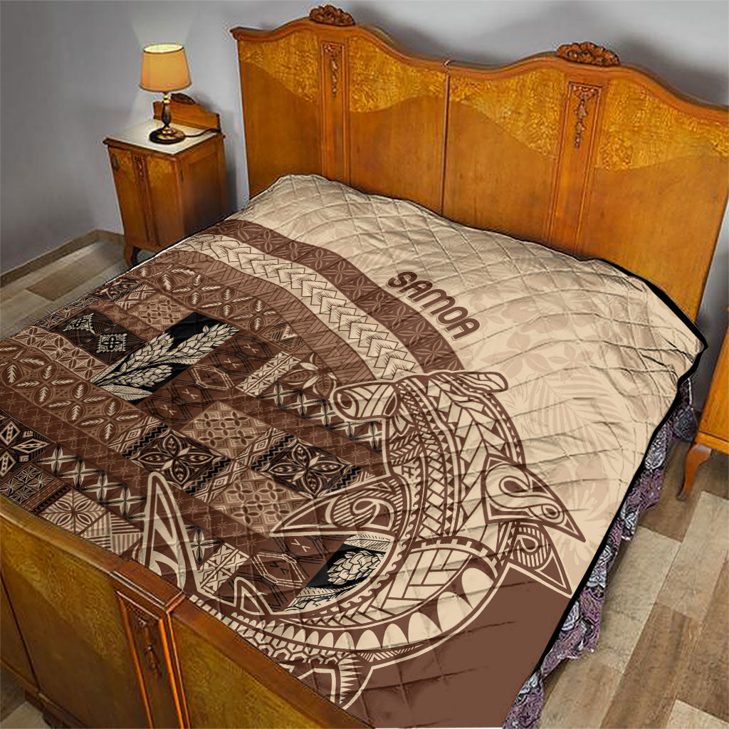 Samoa Mamanu Siapo Mocha Quilt Tatau Malie