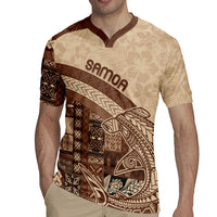 Samoa Mamanu Siapo Mocha Rugby Jersey Tatau Malie