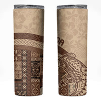 Samoa Mamanu Siapo Mocha Skinny Tumbler Tatau Malie