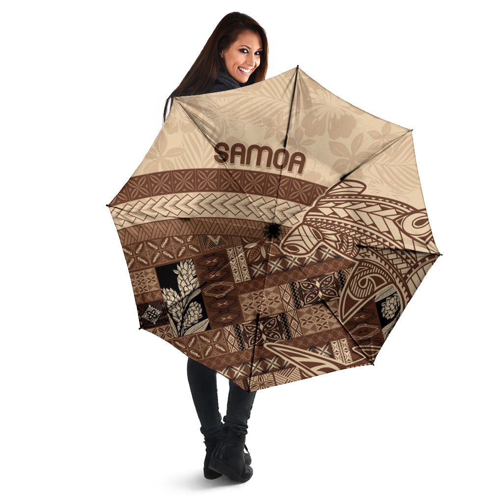 Samoa Mamanu Siapo Mocha Umbrella Tatau Malie