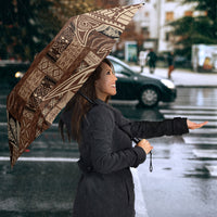 Samoa Mamanu Siapo Mocha Umbrella Tatau Malie