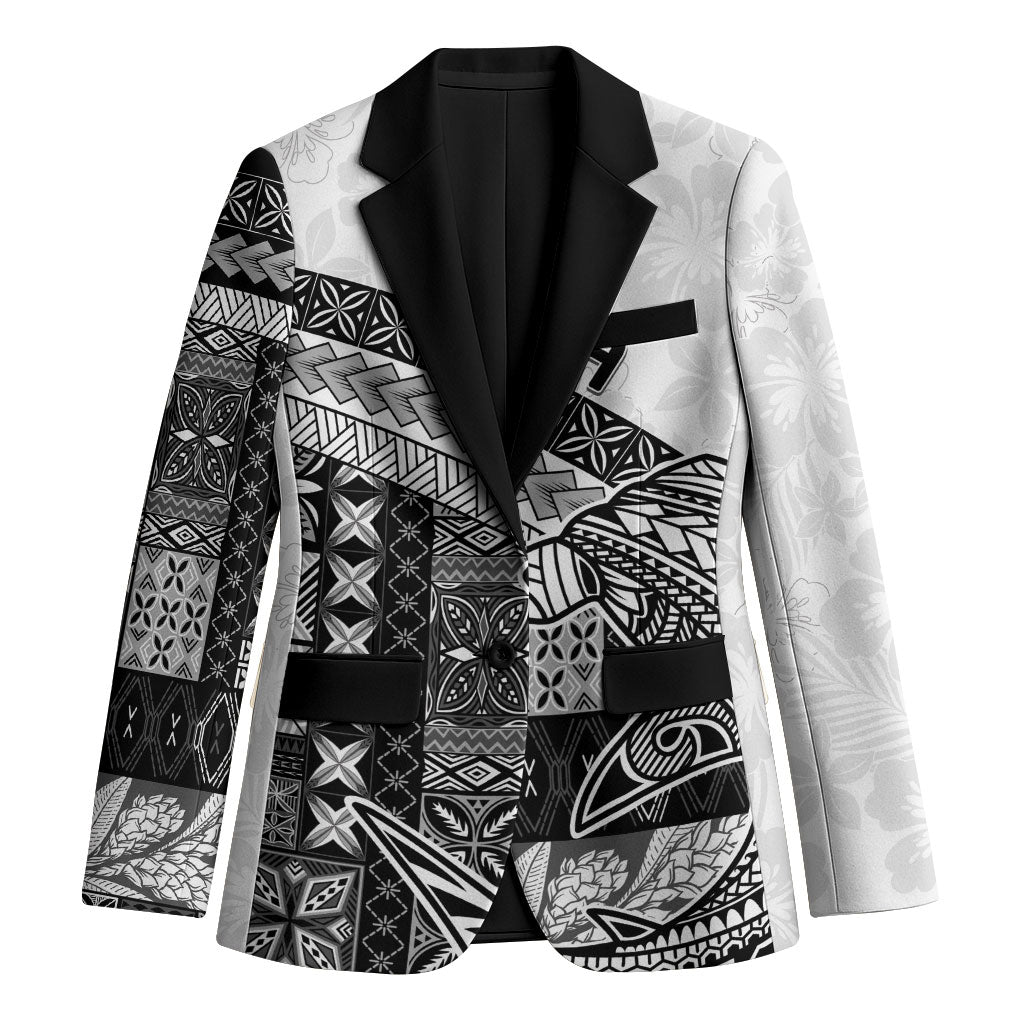 Samoa Mamanu Siapo Classic Black Blazer Tatau Malie
