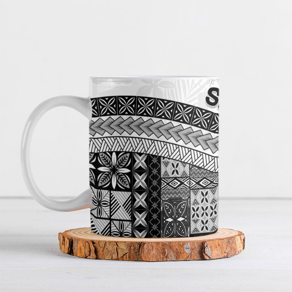 Samoa Mamanu Siapo Classic Black Ceramic Mug Tatau Malie