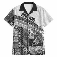 Samoa Mamanu Siapo Classic Black Hawaiian Shirt Tatau Malie