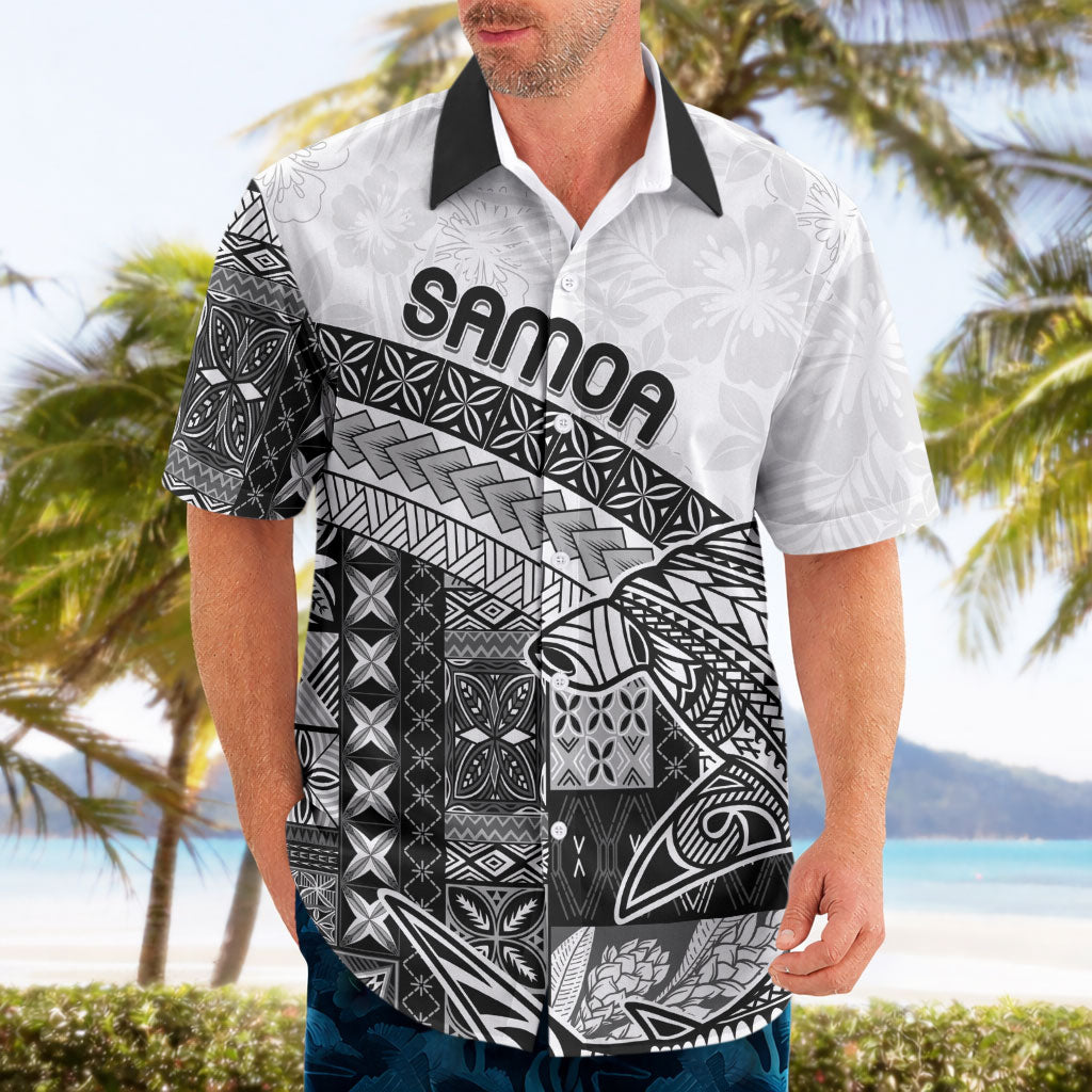 Samoa Mamanu Siapo Classic Black Hawaiian Shirt Tatau Malie