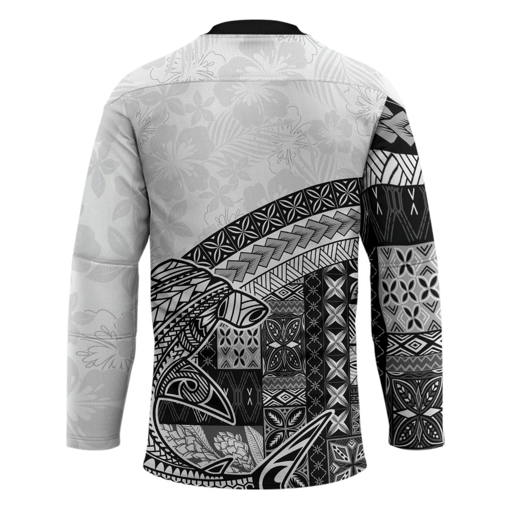 Samoa Mamanu Siapo Classic Black Hockey Jersey Tatau Malie