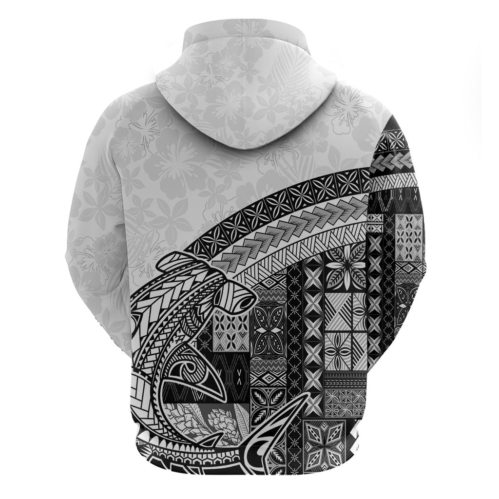 Samoa Mamanu Siapo Classic Black Hoodie Tatau Malie
