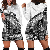 Samoa Mamanu Siapo Classic Black Hoodie Dress Tatau Malie