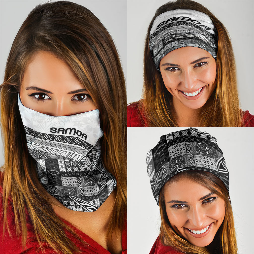 Samoa Mamanu Siapo Classic Black Neck Gaiter Tatau Malie