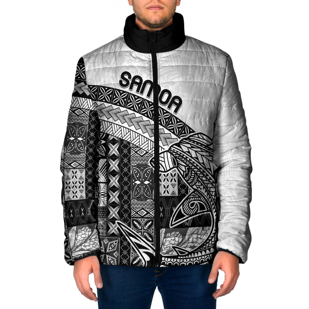 Samoa Mamanu Siapo Classic Black Padded Jacket Tatau Malie