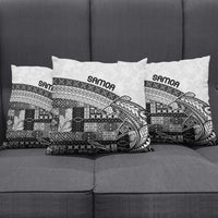 Samoa Mamanu Siapo Classic Black Pillow Cover Tatau Malie