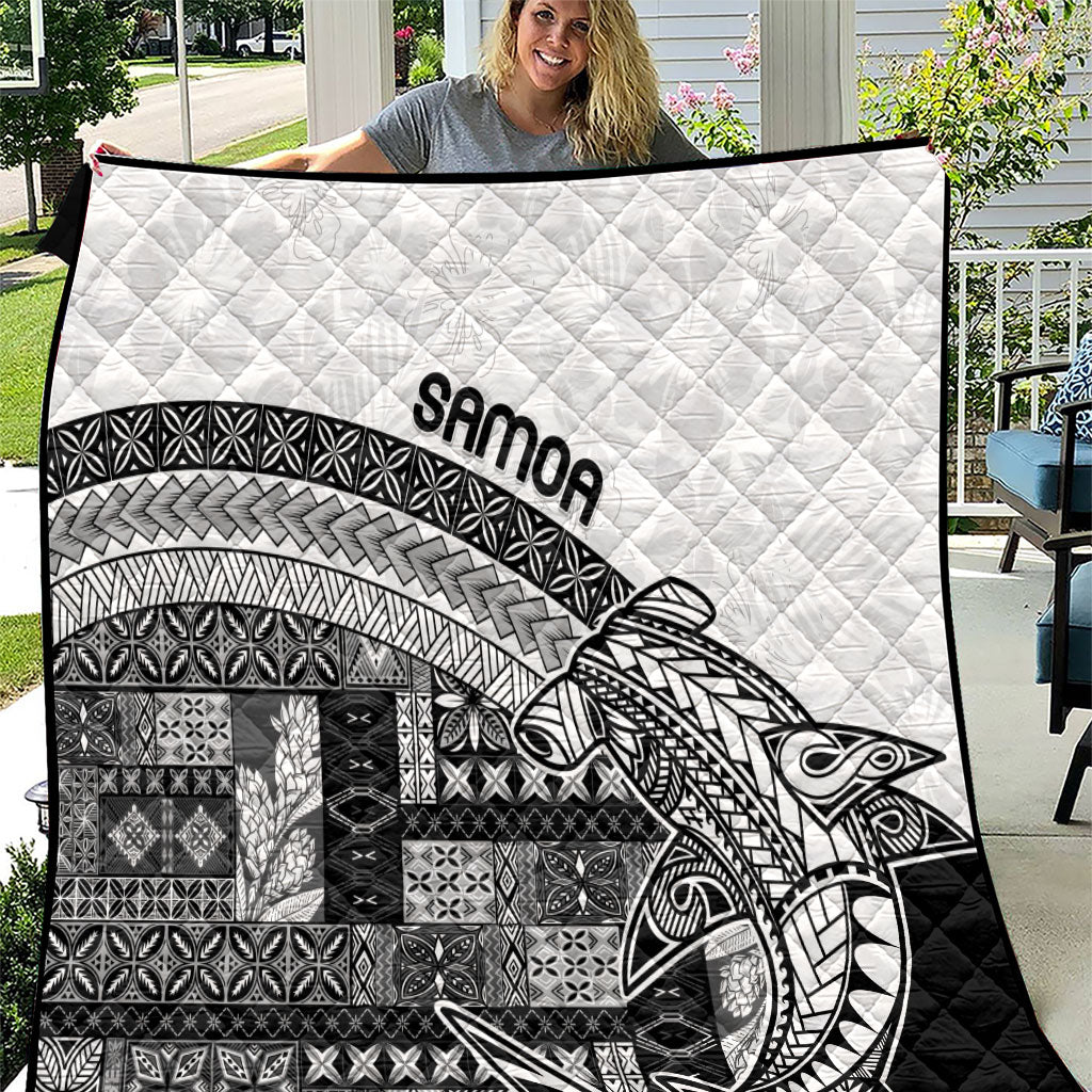 Samoa Mamanu Siapo Classic Black Quilt Tatau Malie