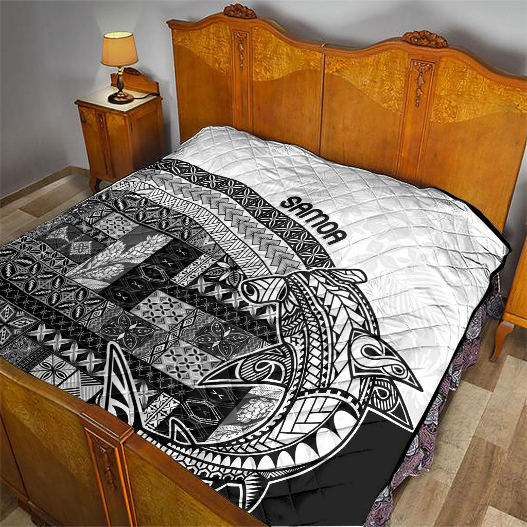 Samoa Mamanu Siapo Classic Black Quilt Tatau Malie