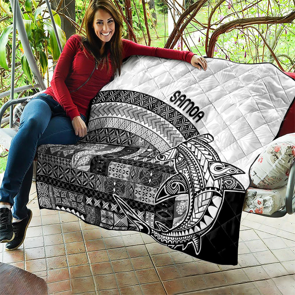 Samoa Mamanu Siapo Classic Black Quilt Tatau Malie