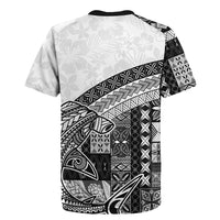 Samoa Mamanu Siapo Classic Black Rugby Jersey Tatau Malie