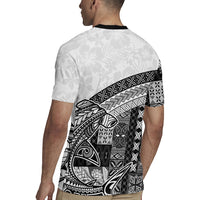 Samoa Mamanu Siapo Classic Black Rugby Jersey Tatau Malie