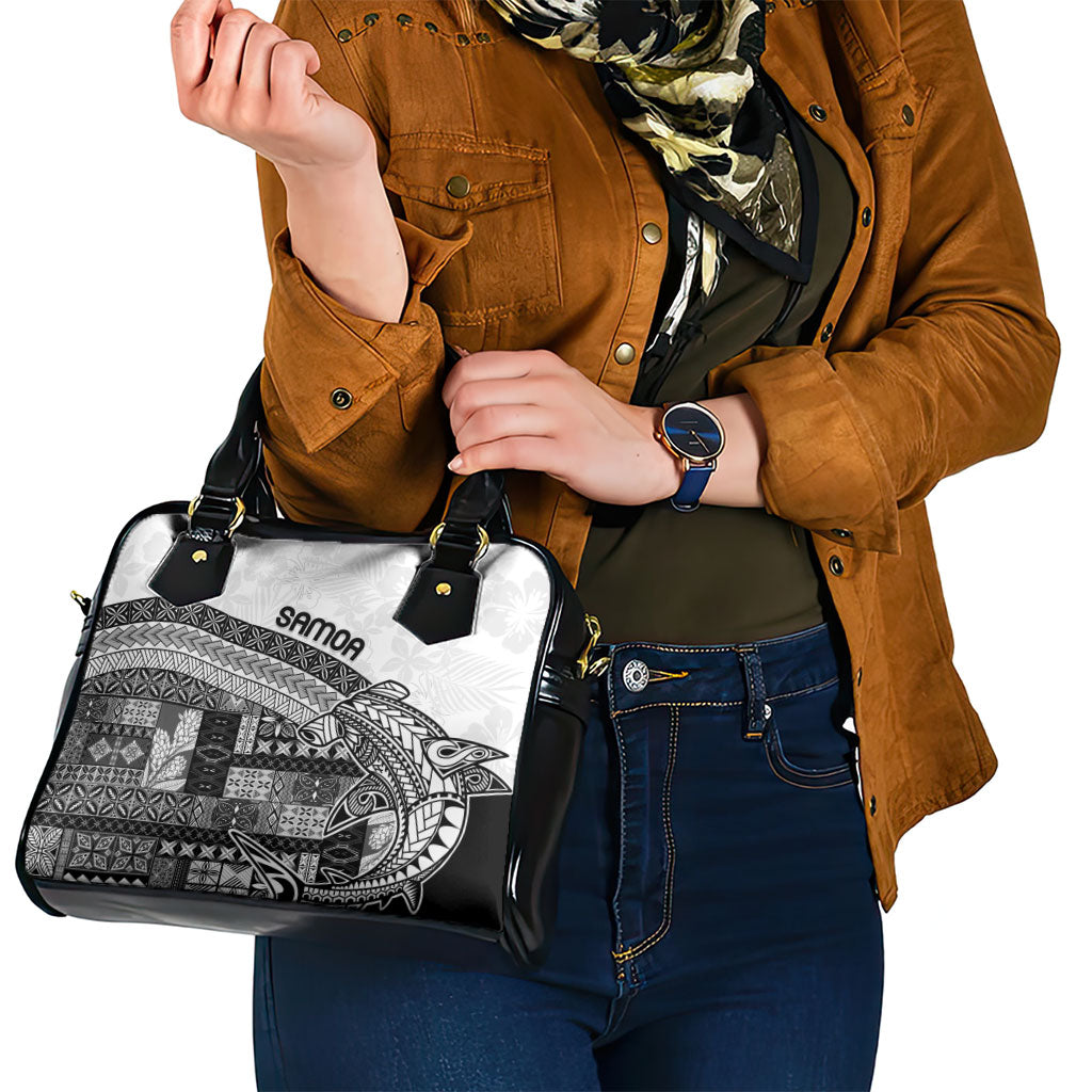 Samoa Mamanu Siapo Classic Black Shoulder Handbag Tatau Malie