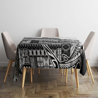 Samoa Mamanu Siapo Classic Black Tablecloth Tatau Malie