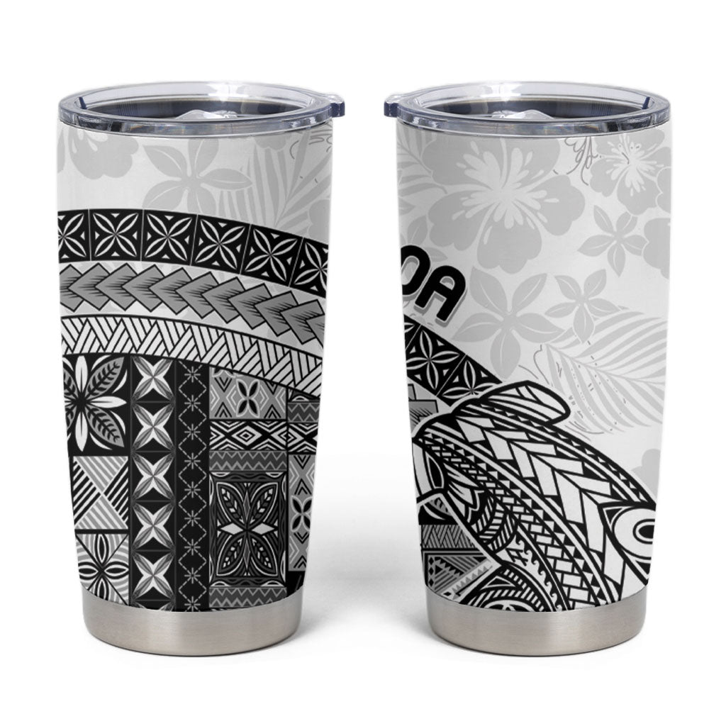 Samoa Mamanu Siapo Classic Black Tumbler Cup Tatau Malie