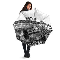 Samoa Mamanu Siapo Classic Black Umbrella Tatau Malie