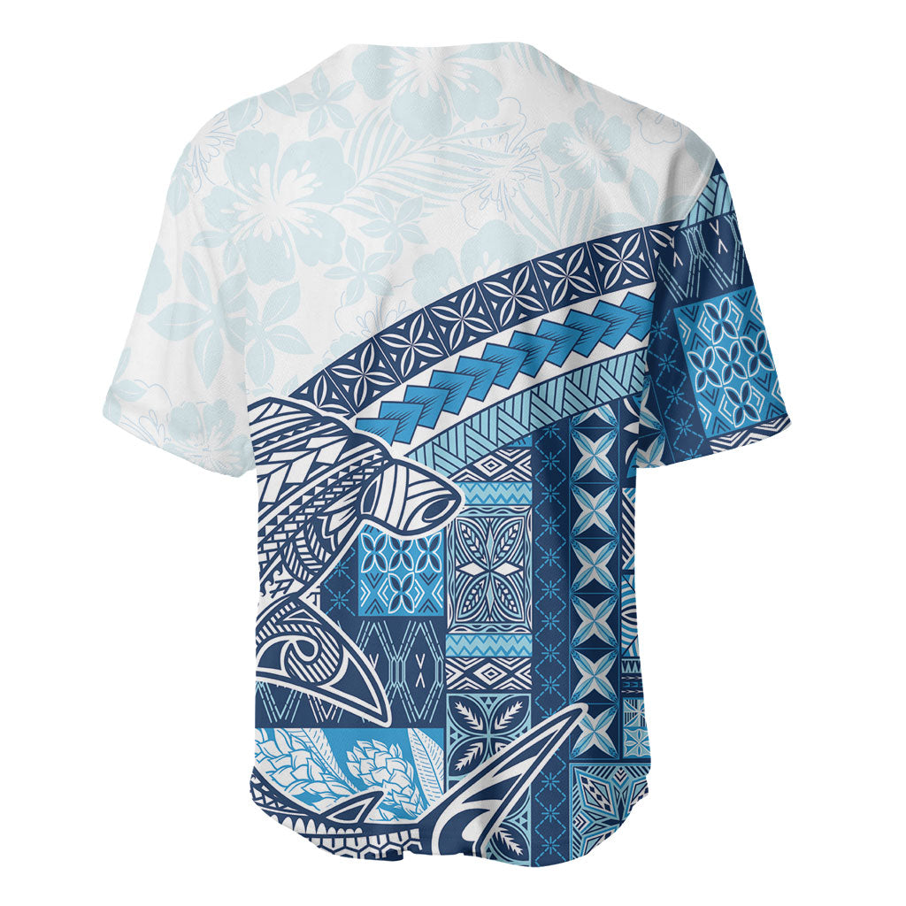 Samoa Mamanu Siapo Royal Blue Baseball Jersey Tatau Malie