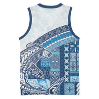 Samoa Mamanu Siapo Royal Blue Basketball Jersey Tatau Malie