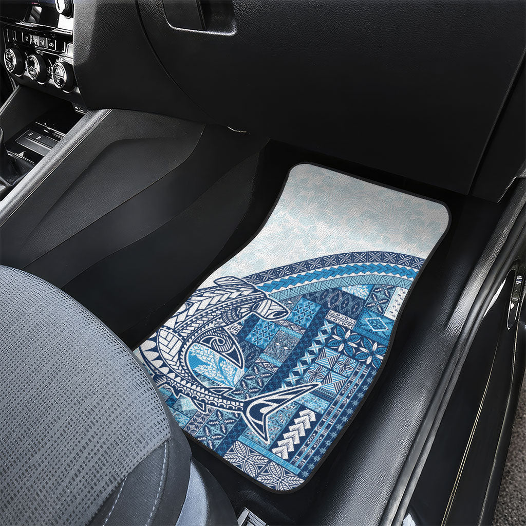 Samoa Mamanu Siapo Royal Blue Car Mats Tatau Malie
