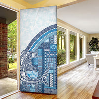 Samoa Mamanu Siapo Royal Blue Door Cover Tatau Malie