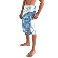 Samoa Mamanu Siapo Royal Blue Lavalava Tatau Malie