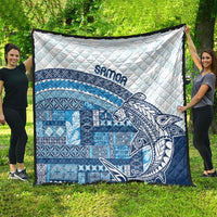 Samoa Mamanu Siapo Royal Blue Quilt Tatau Malie