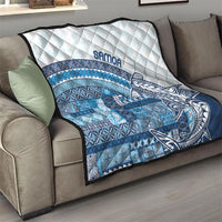 Samoa Mamanu Siapo Royal Blue Quilt Tatau Malie