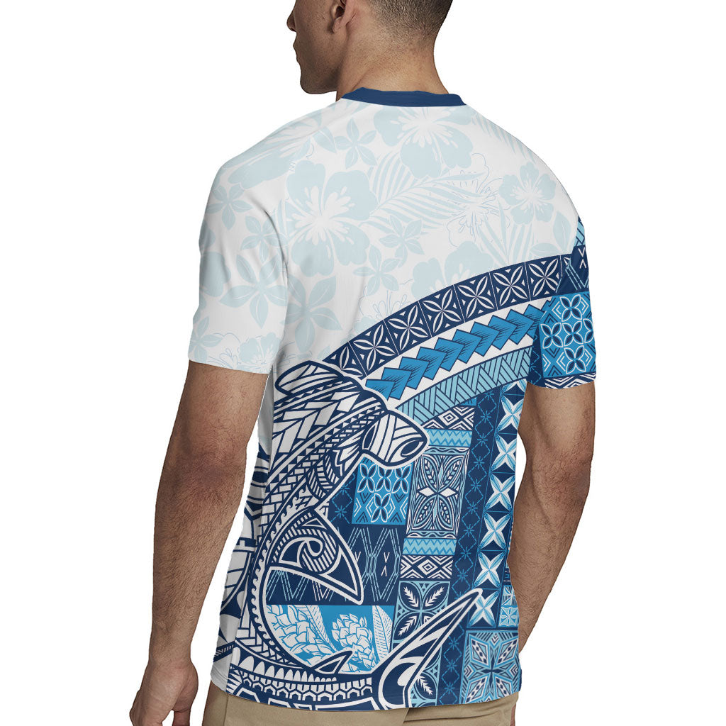 Samoa Mamanu Siapo Royal Blue Rugby Jersey Tatau Malie
